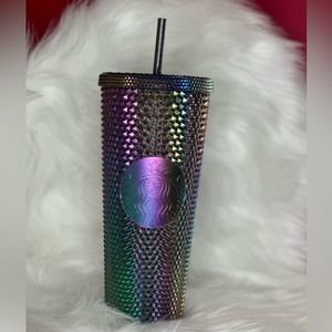 Starbucks Oil Slick Studded Tumbler Iridescent 24oz Rainbow Gradient Limited